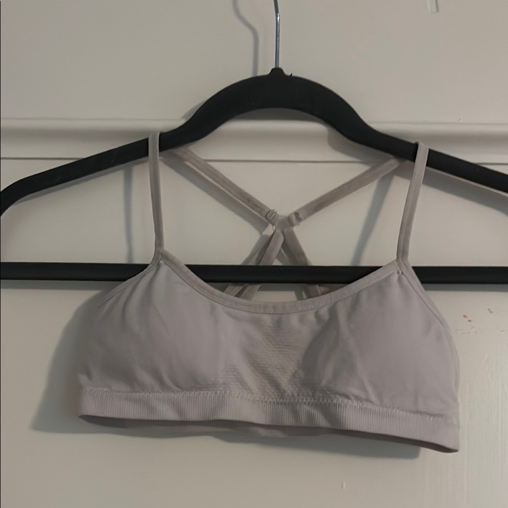 Girls Starter Sports Bra/Bralette - White, Racerback Straps with Pads